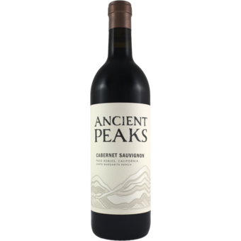 Bottle shot for 2021 Ancient Peaks Cabernet Sauvignon