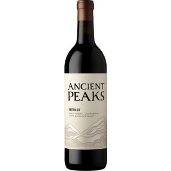 Bottle shot for 2021 Ancient Peaks Merlot