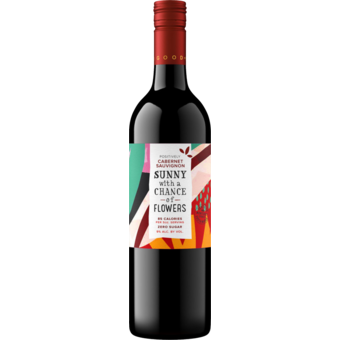 Bottle shot for 2022 Sunny With A Chance Of Flowers Cabernet Sauvignon Positively Monterey County