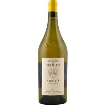 Bottle shot for 2023 Domaine Du Pelican Arbois Chardonnay