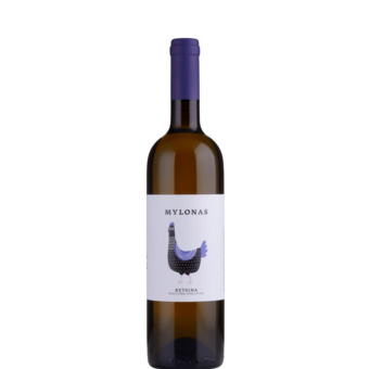 Bottle shot for 2023 Mylonas Retsina