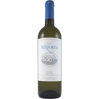 Bottle shot for 2024 Domaine Sigalas Assyrtiko Santorini