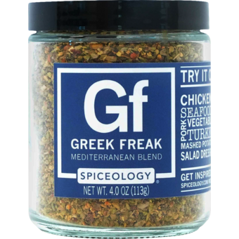 Bottle shot for  Spiceology Greek Freak