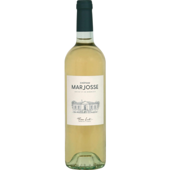 Bottle shot for 2023 Chateau Marjosse Blanc