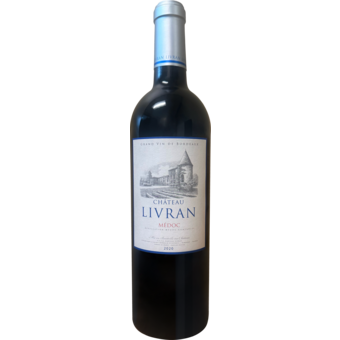 Bottle shot for 2020 Chateau Livran Medoc