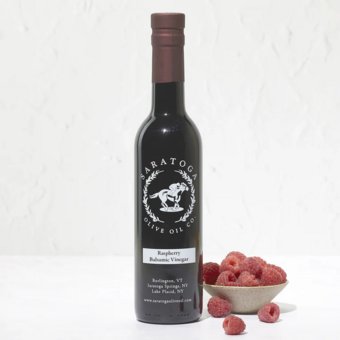 Label shot for  Saratoga Olive Oil Raspberry Dark Balsamic