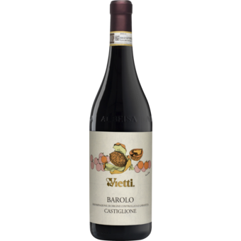 Bottle shot for 2021 Vietti Barolo Castiglione D. O. C. G.