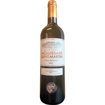 Bottle shot for 2022 Lacaussade Saint Martin Bordeaux Blanc