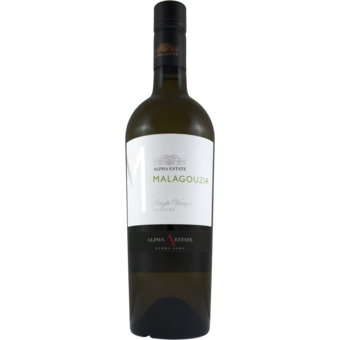 Bottle shot for 2024 Alpha Estate Malagouzia Turtles Vineyard