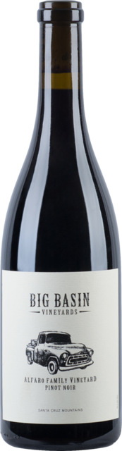 Bottle shot for 2019 Big Basin Pinot Noir Alfaro Family Vineyard