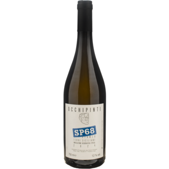 Bottle shot for 2024 Occhipinti Sp68 Bianco