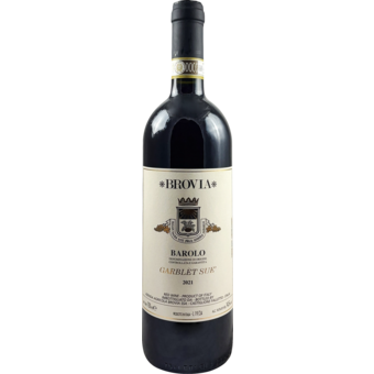 Bottle shot for 2021 Brovia Garblet Sue Barolo