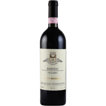Bottle shot for 2021 Brovia Barolo "Villero"