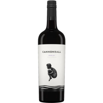 Bottle shot for 2022 Cannonball California Merlot
