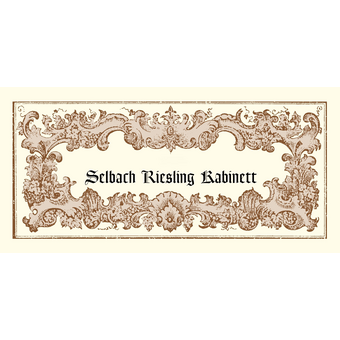 Label shot for 2023 J&H Selbach Saar Kabinett Riesling
