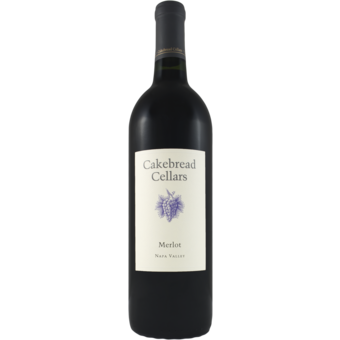 Bottle shot for 2022 Cakebread Merlot