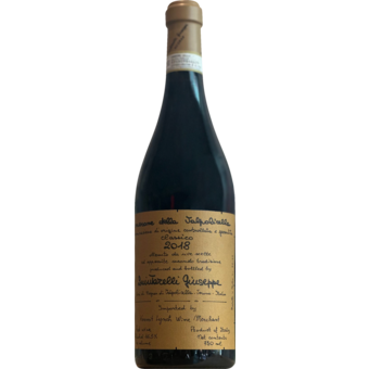 Bottle shot for 2018 Giuseppe Quintarelli Amarone Della Valpolicella
