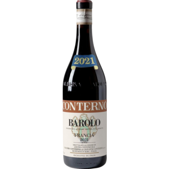 Bottle shot for 2021 Giacomo Conterno Barolo Francia