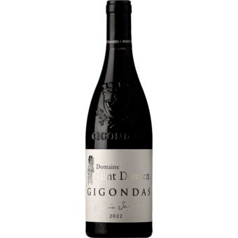 Bottle shot for 2022 Dom. St Damien Gigondas "Clovis Saurel"
