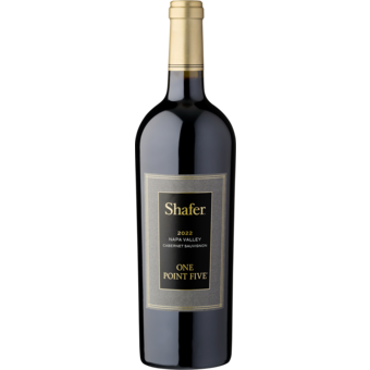 Bottle shot for 2022 Shafer Cabernet Sauvignon One Point Five