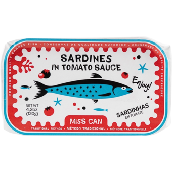 Bottle shot for  Miss Can Sardines In Tomato
