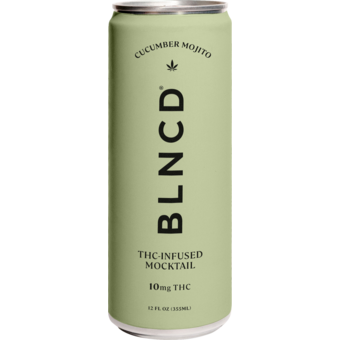 Bottle shot for  Blncd Cucumber Mojito 10mg Thc 12oz Can