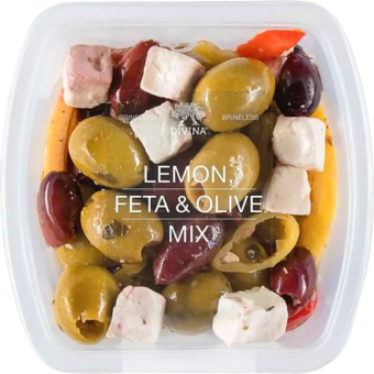 Bottle shot for  Divina Lemon, Feta & Olive