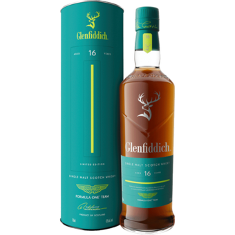 Bottle shot for  Glenfiddich 16 Year Old Aston Martin 2026