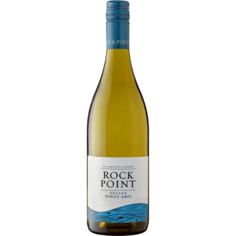 Bottle shot for 2023 Rock Point Pinot Gris Rogue Valley