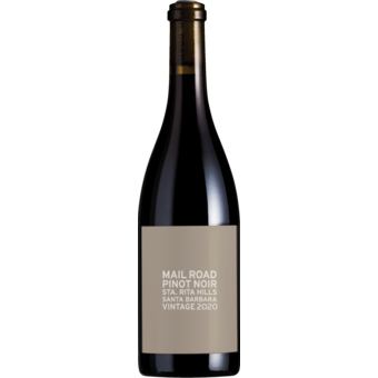 Bottle shot for 2020 Mail Road Santa Rita Hills Pinot Noir