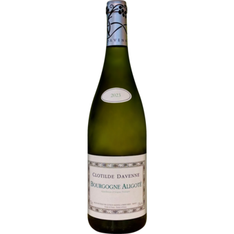 Bottle shot for 2023 Clotilde Davenne Aligote Bourgogne