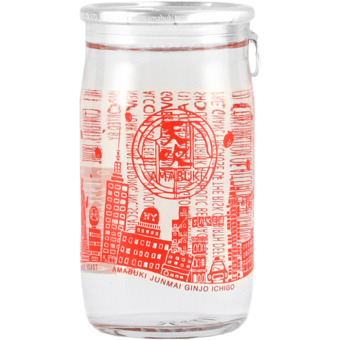 Bottle shot for  Amabuki Junmai Ginjo "Ichigo" (Strawberry Flower Yeast) Cup