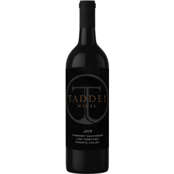 Bottle shot for 2018 Taddei Link Vineyard Cabernet Sauvignon