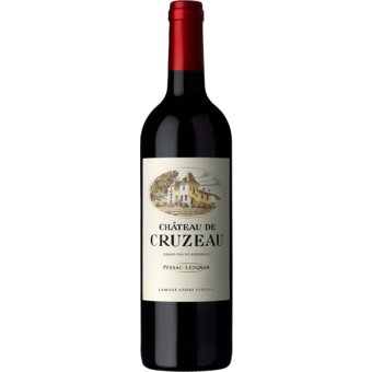 Bottle shot for 2022 Chateau De Cruzeau Rouge Pessac Leognan