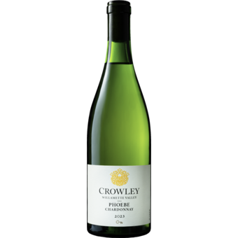 Bottle shot for 2023 Crowley 'Phoebe' Chardonnay Willamette Valley
