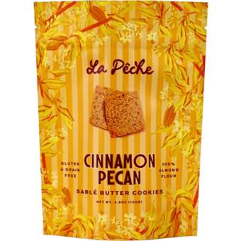Bottle shot for  La Peche Pecan Cinnamon Bisc
