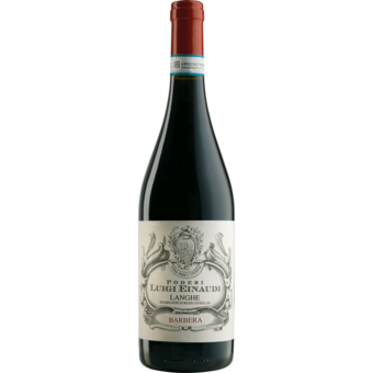 Bottle shot for 2023 Poderi Einaudi Barbera Piemonte
