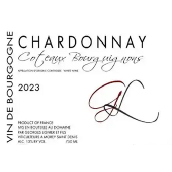 Label shot for 2023 Dom. Georges Lignier Coteaux Bourguignons Blanc