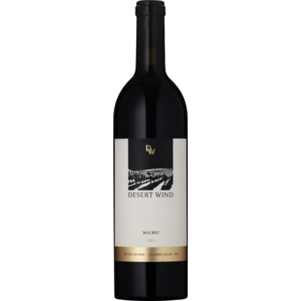 Bottle shot for 2021 Desert Wind Malbec