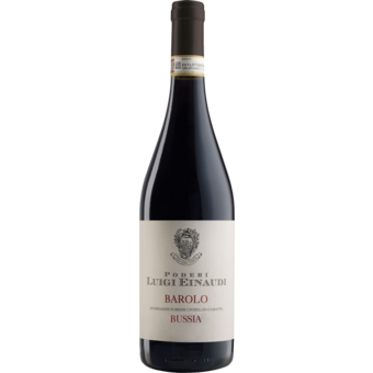 Bottle shot for 2019 Poderi Einaudi Barolo Bussia
