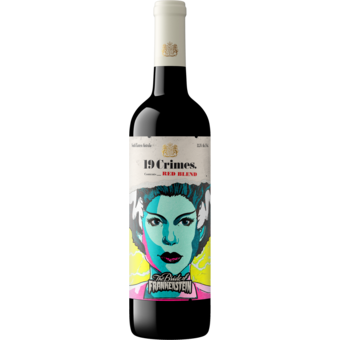 Bottle shot for  Nineteen Crimes Bride Of Frankenstein Red Blend