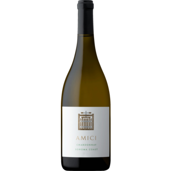 Bottle shot for 2023 Amici Cellars Chardonnay Sonoma Coast