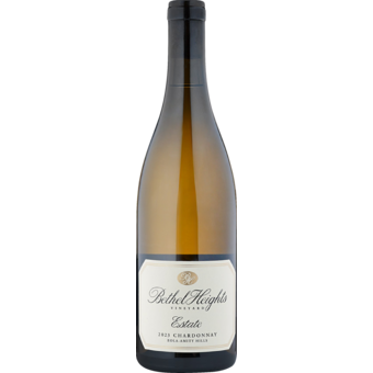Bottle shot for 2023 Bethel Heights Chardonnay Willamette Valley