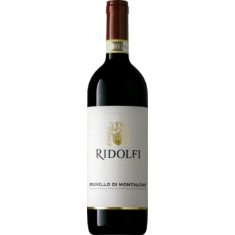 Bottle shot for 2020 Ridolfi Brunello Di Montalcino