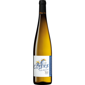Bottle shot for 2024 Chereau Vices & Vertus 'Colere' Folle Blanche