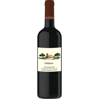 Bottle shot for 2022 Cipriana Bolgheri Rosso