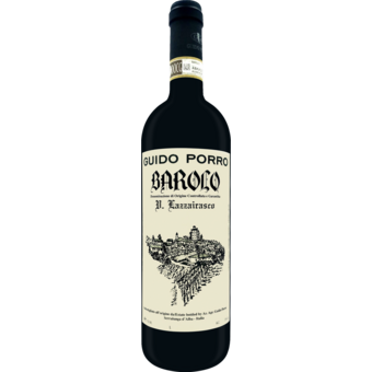 Bottle shot for 2021 Guido Porro Barolo Lazzairasco
