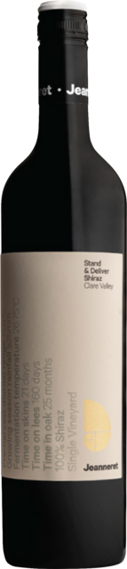 Bottle shot for 2022 Jeanneret Stand And Deliver Shiraz