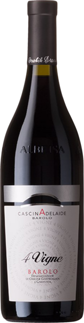 Bottle shot for 2020 Cascina Adelaide 4 Vigne Barolo