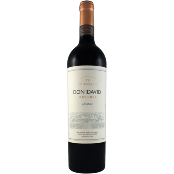 Bottle shot for 2024 El Esteco Malbec Don David Reserve